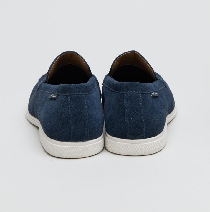 Ben Sherman Amarillo Herren Wildleder Mokassins In Blau