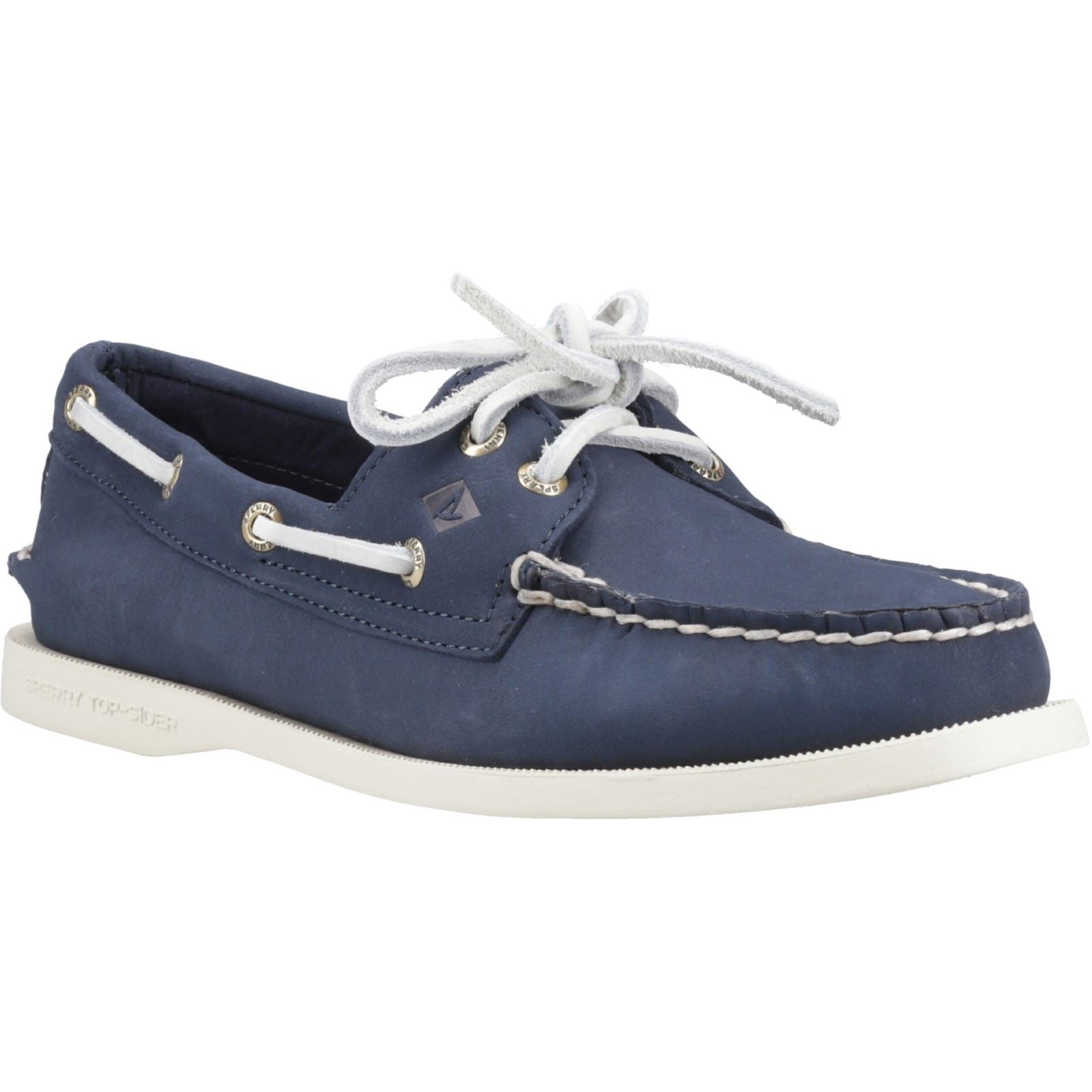 Sperry Authentic 2 Eye Damen Bootsschuhe Aus Leder In Marineblau