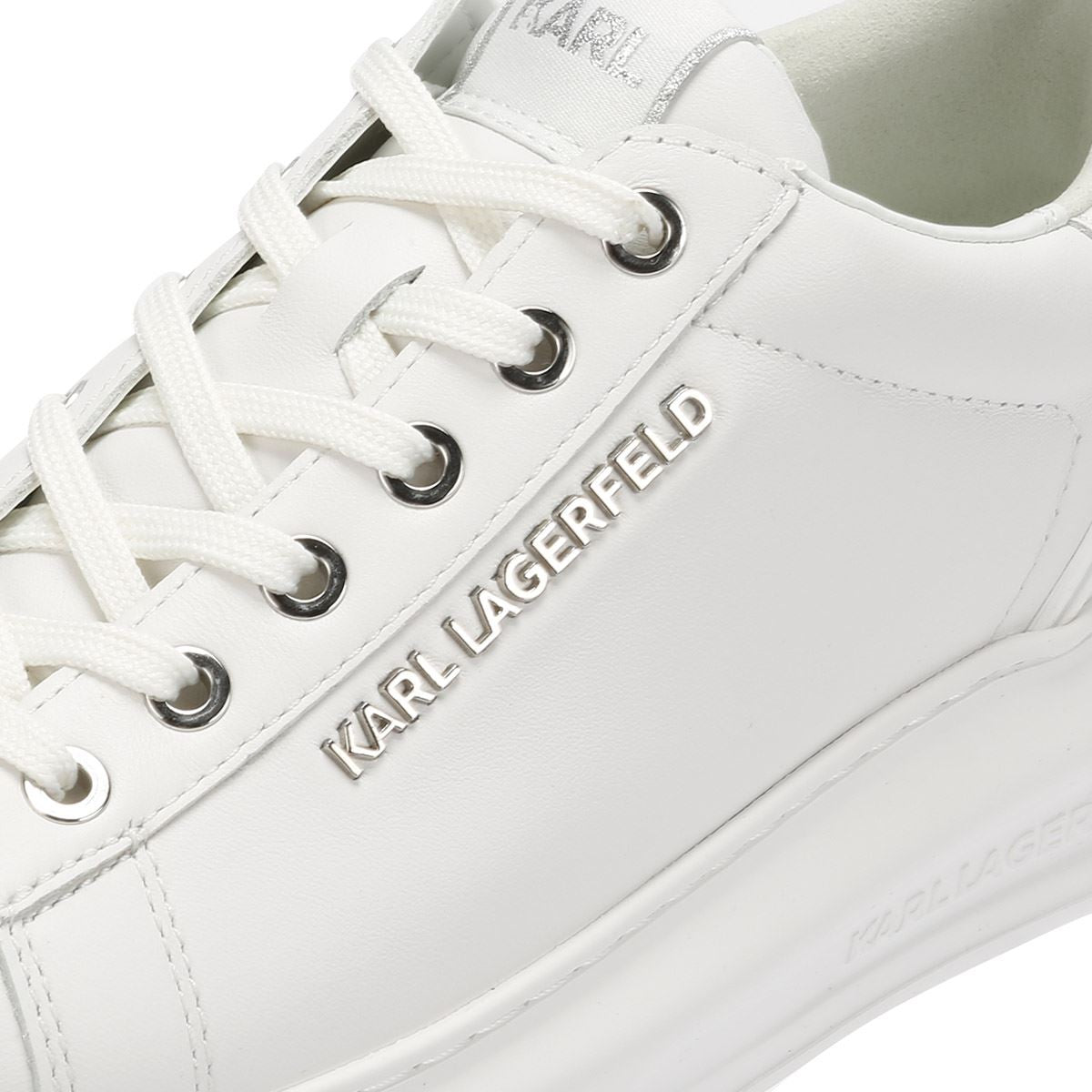 Karl Lagerfeld Kapri NFT Kounter Damen Sneaker Aus Weißem Leder