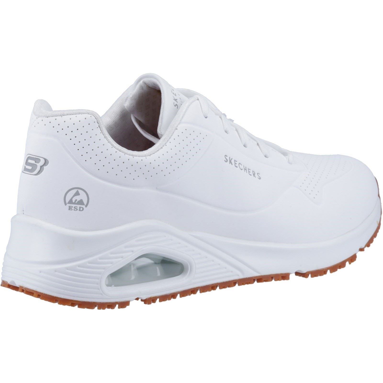 Skechers Workwear Work Relaxed Fit: Uno SR Damen Weiße Sicherheits-Sneaker