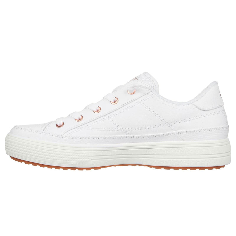 Skechers Arch Fit Arcade - Meet Ya There Baumwoll-Damensneaker In Weiß