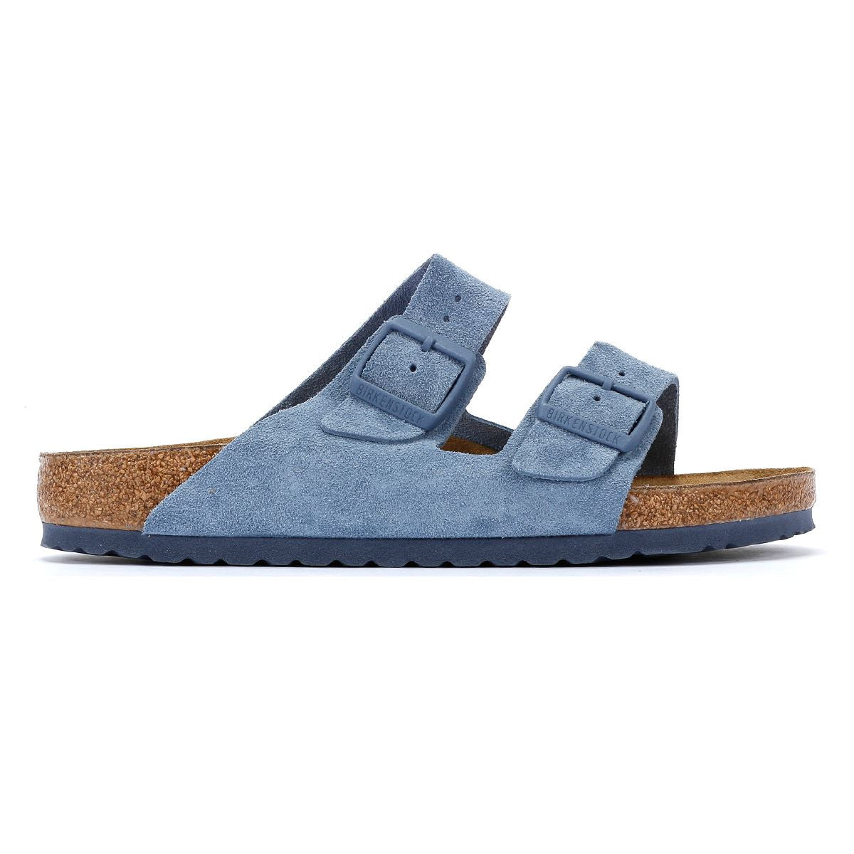 Birkenstock Arizona Elementarblaue Wildledersandalen