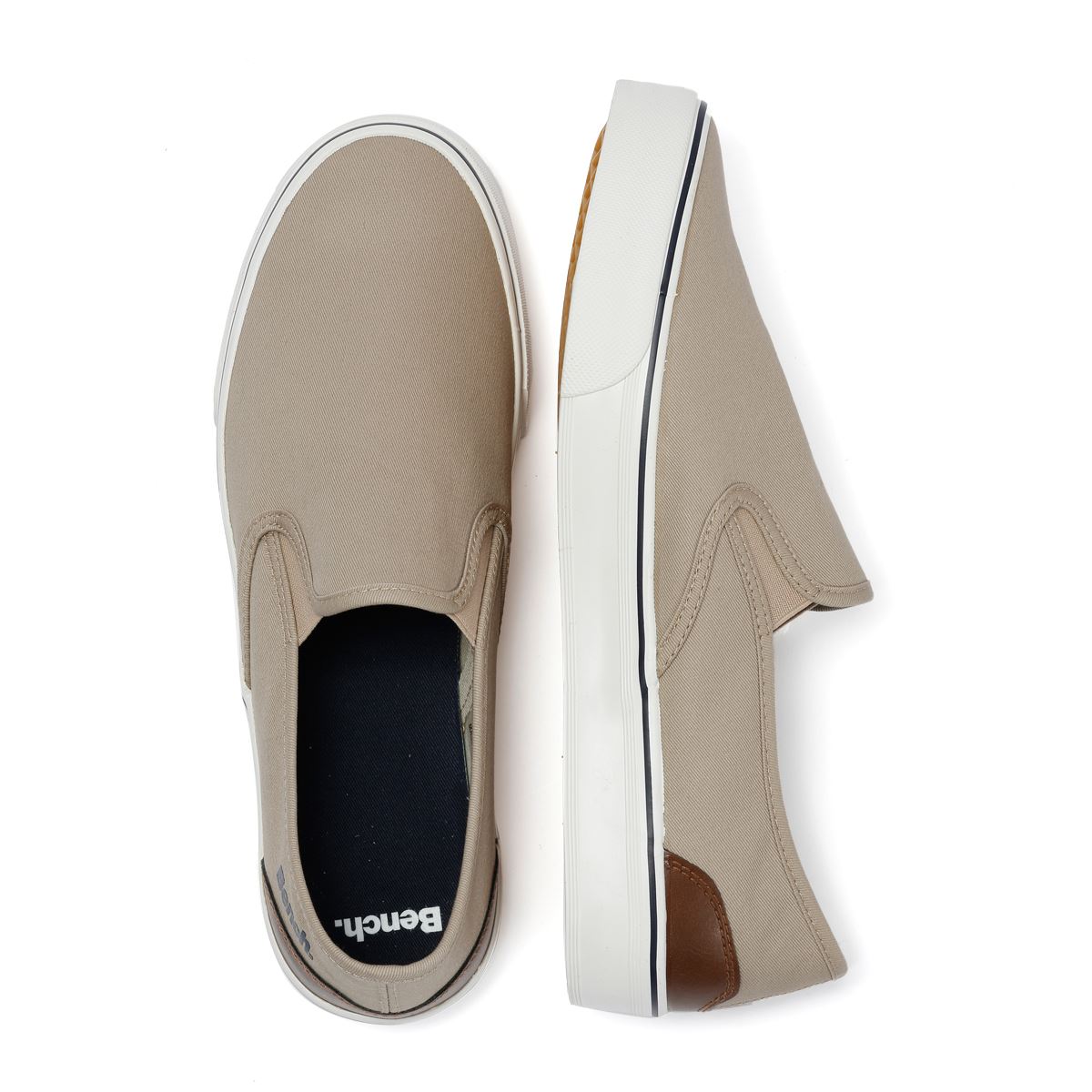 Bench Dalton Canvas Herren Sneakers In Beige
