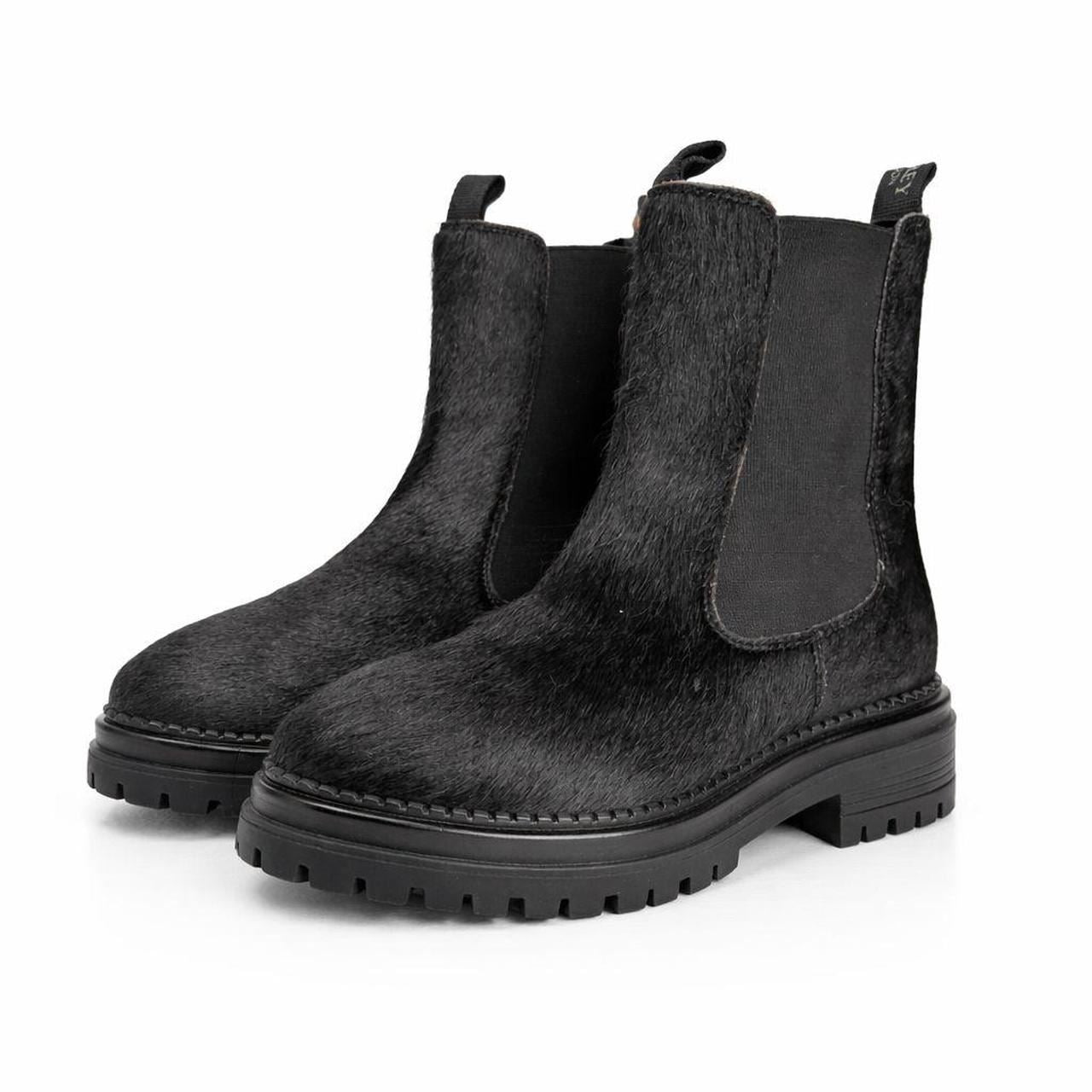 Osprey London The Hampton Chelsea Leder Damen Schwarze Stiefel