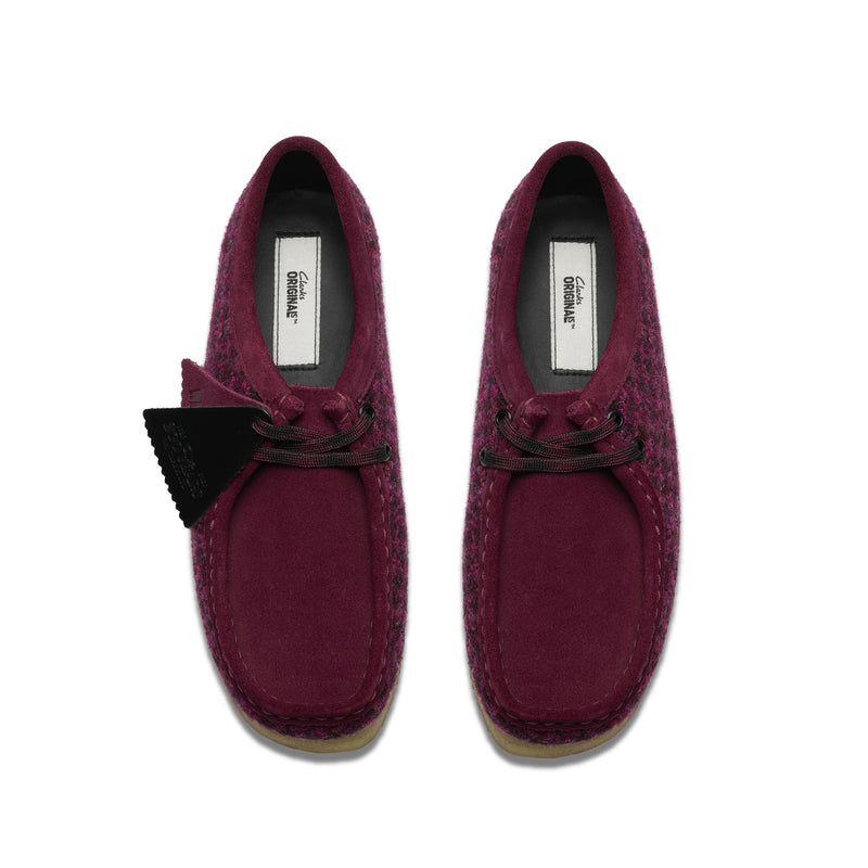 Clarks Originals Wallabee Damen Lila Textilschuhe