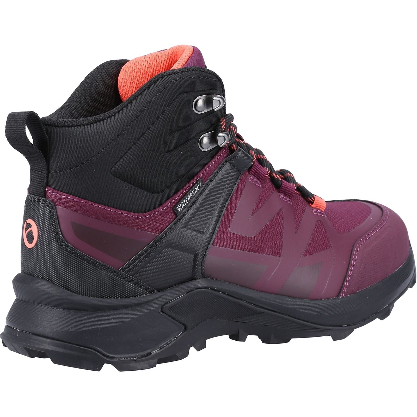 Cotswold Horton Maschen Damen Burgund Wanderstiefel