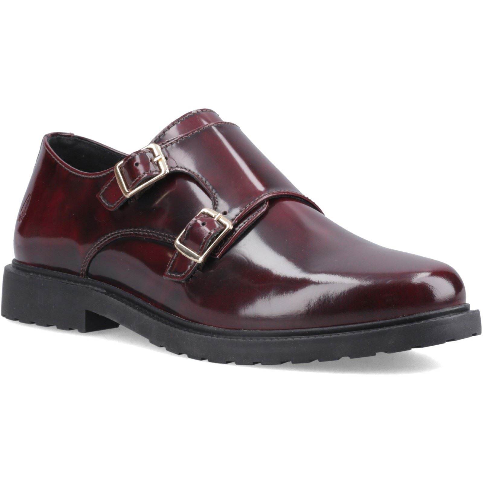 Hush Puppies Verity Hi-Shine Leder Damen Bordeaux Schuhe