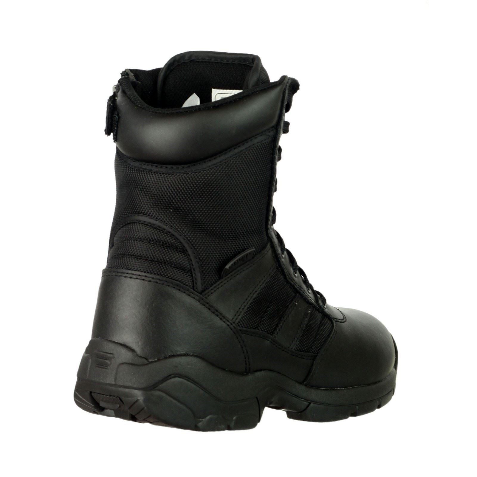 Magnum Panther 8.0 Seitenreißverschluss Leder/ Nylon Schwarze Farbe Sicherheitsstiefel