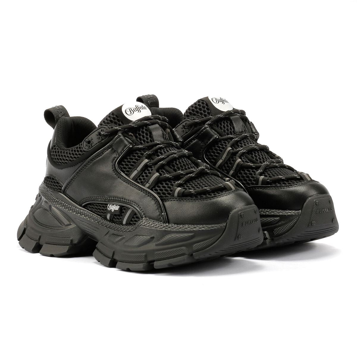 Buffalo Saturn Lace Damen Schwarze Farbe Turnschuhe