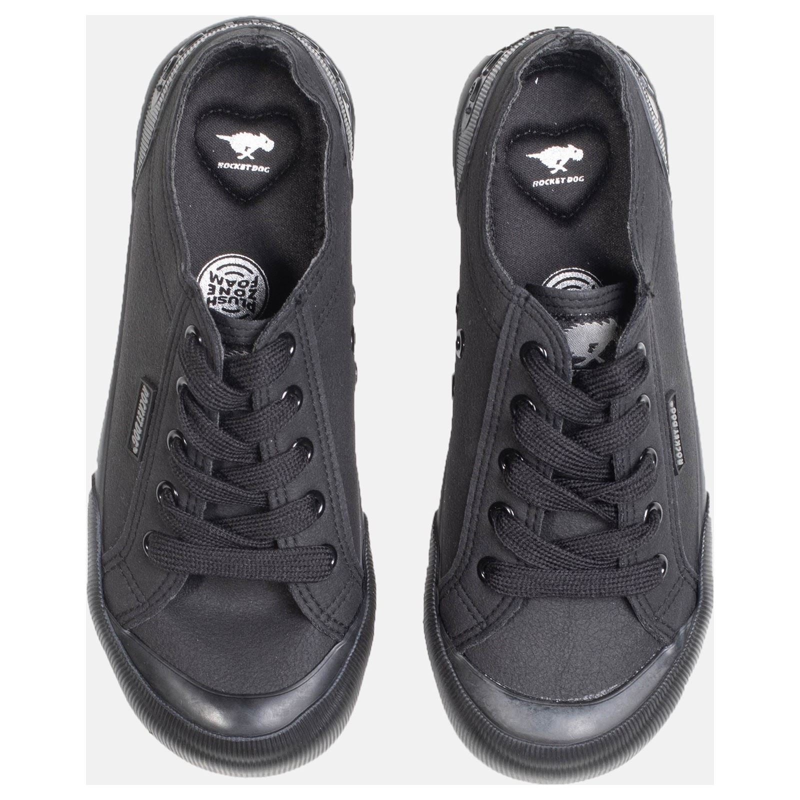 Rocket Dog Jazzin Fable Synthetik Damen Sneaker In Schwarz