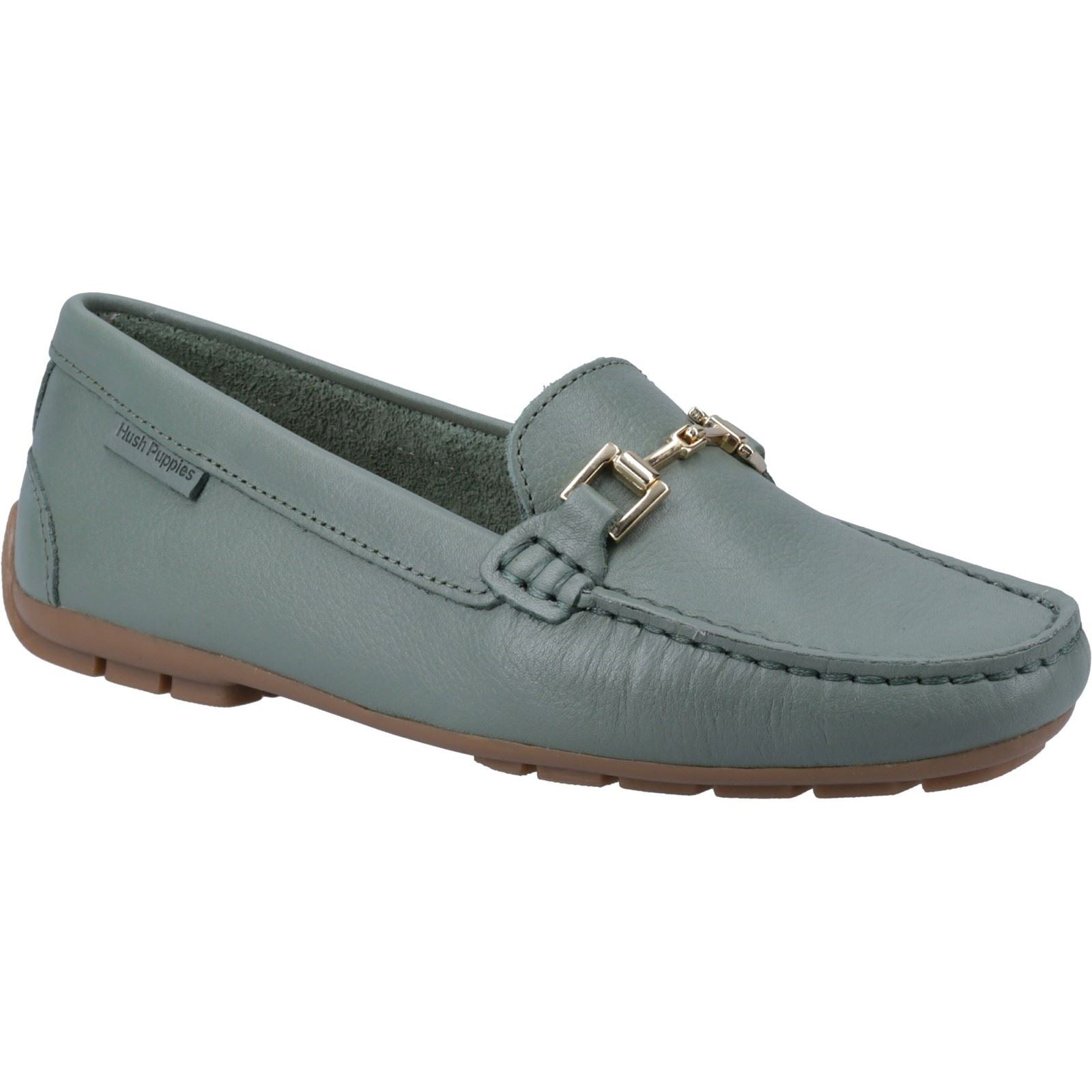 Hush Puppies Eleanor Leder Damen Slipper Sage