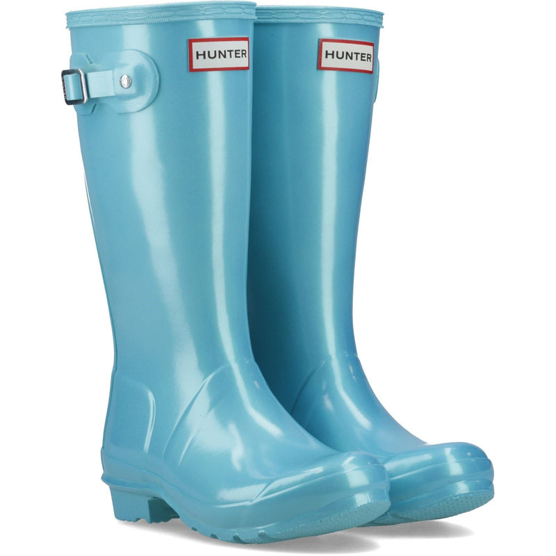 Hunter Original Nebula Gummipoolblaue Gummistiefel