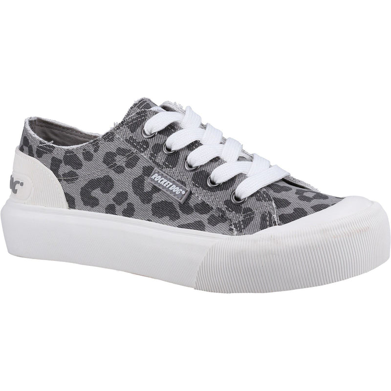 Rocket Dog Jazzin Plus Ames Baumwoll-Damengraue Sneakers