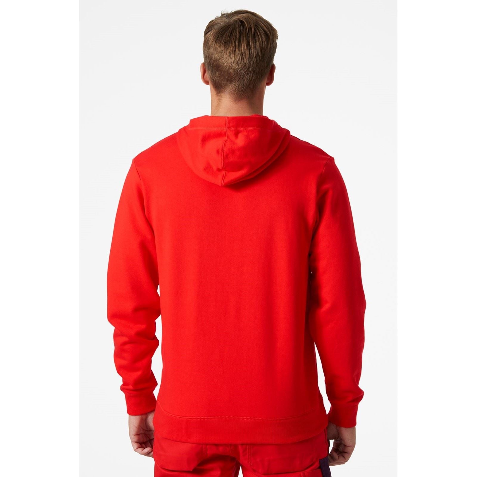 Helly Hansen Workwear Manchester Baumwolle Herren Roter Kapuzenpullover