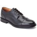 Base London Magnus Leder Herrenschuhe In Schwarz Oxford Stil