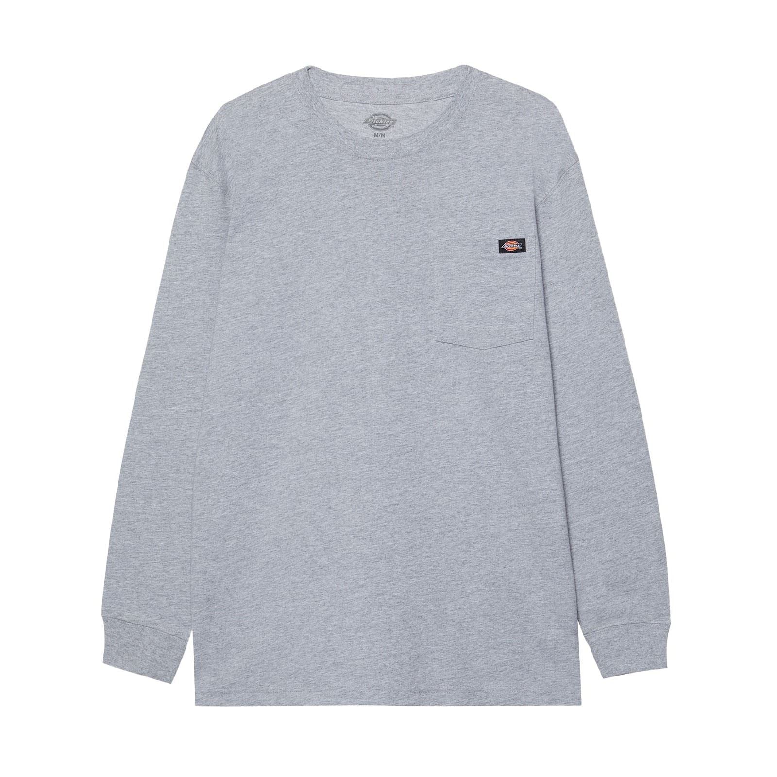 Dickies Pocket Tee Long Sleeve Baumwoll Herren Graues T-Shirt