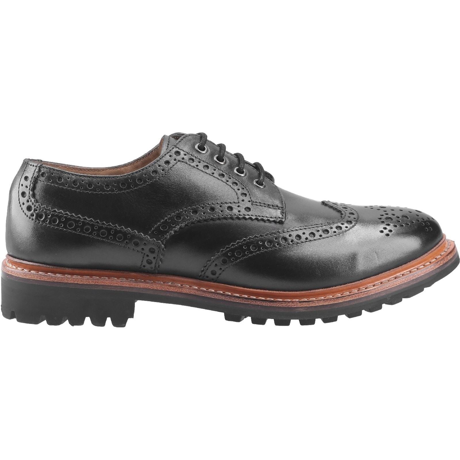 Cotswold Quenington Commando Schwarze Farbe Herren-Schnürschuhe Aus Leder