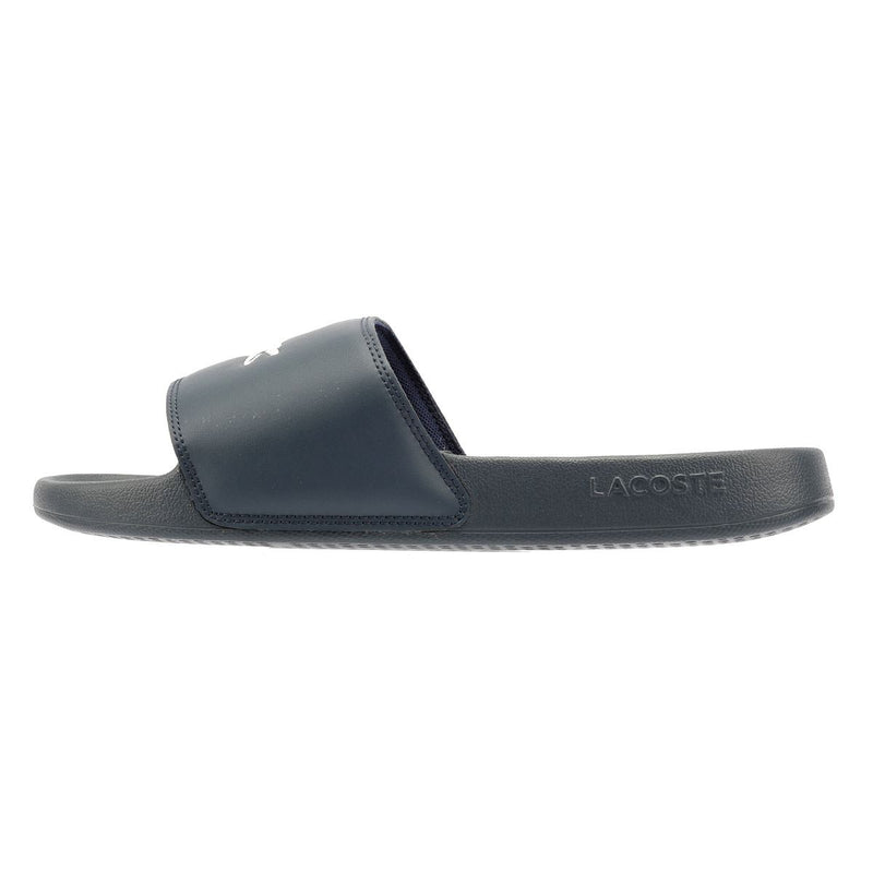 Lacoste Serve Slide 0.0 Herren Blaue Pantoletten