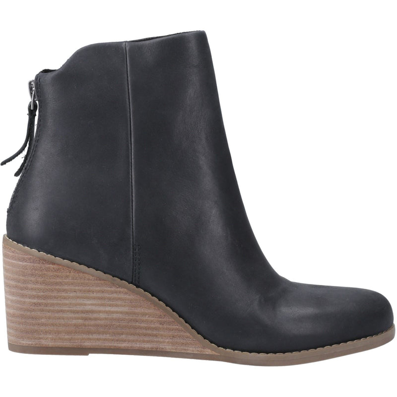 TOMS Casey Leder Damen Schwarze Stiefel
