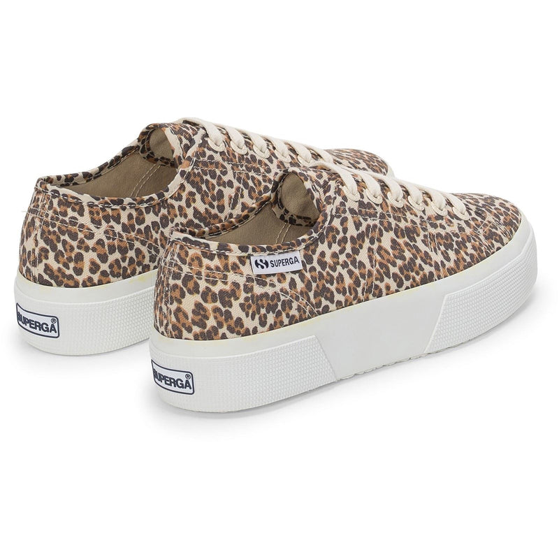 Superga 2740 Leopard Print Canvas Damen Leoparden Sneakers