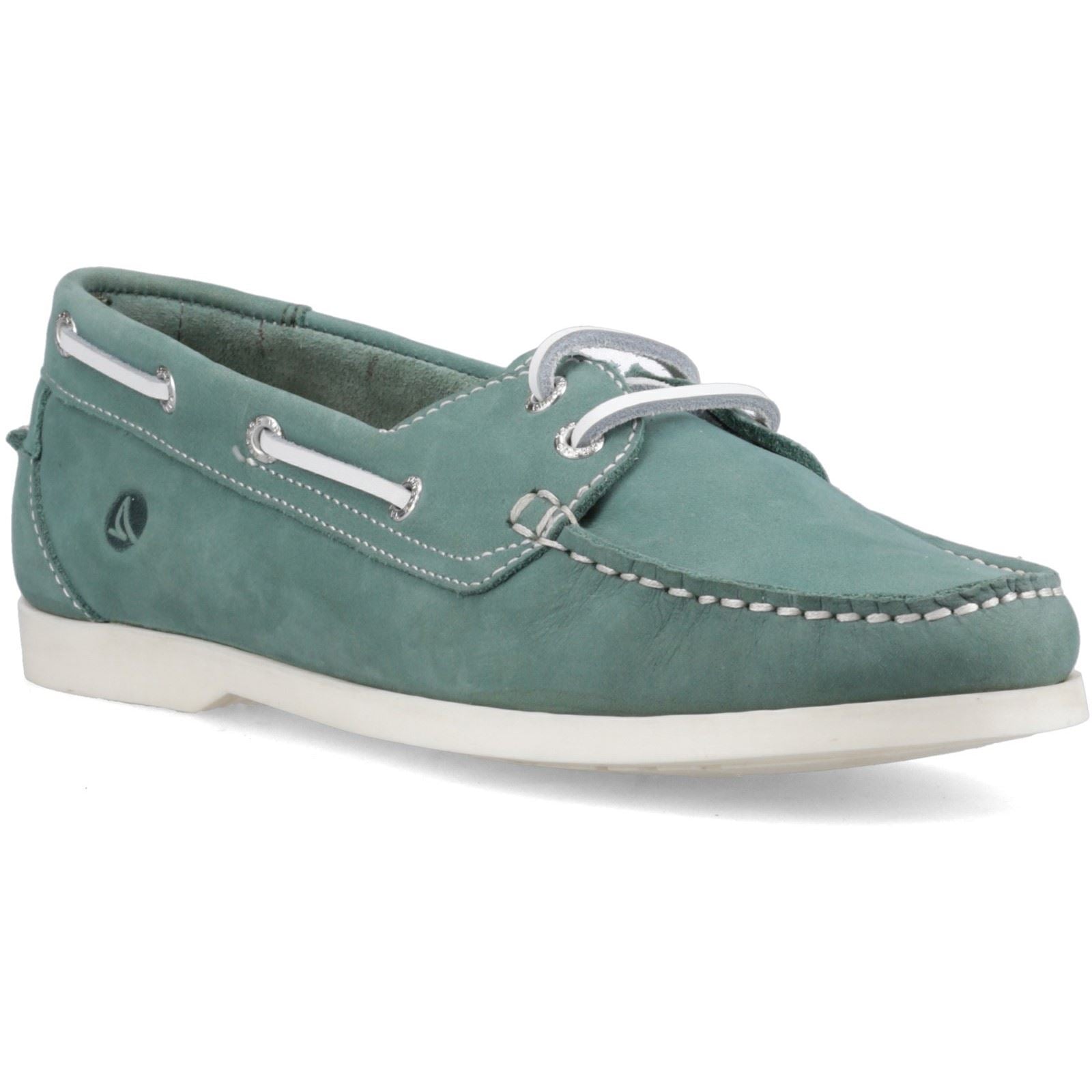Sperry Balboa 2 Eye Boat Nubuck Damen Grüne Bootsschuhe