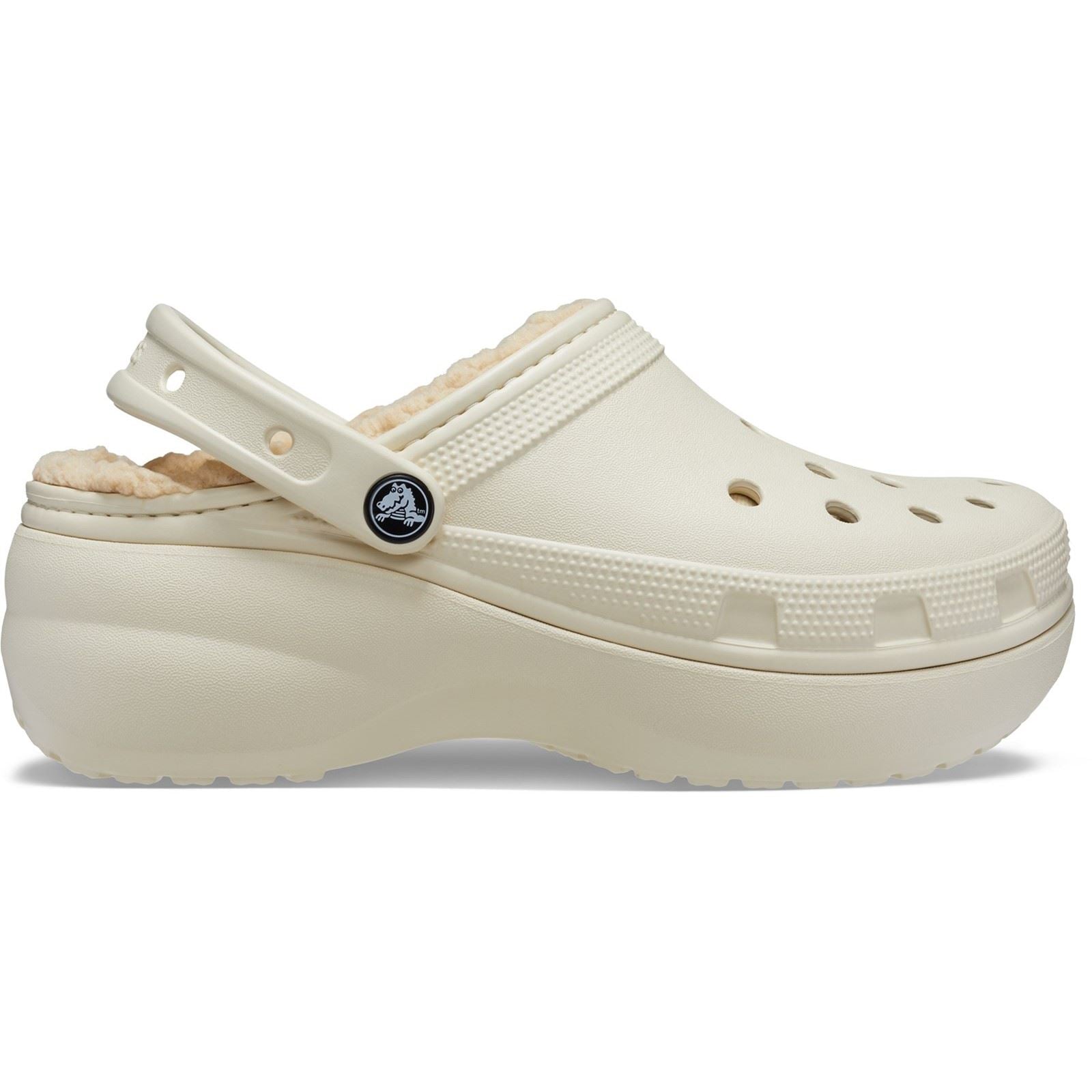 Crocs Classic Platform Lined Thermoplastische Damen Knochenclogs