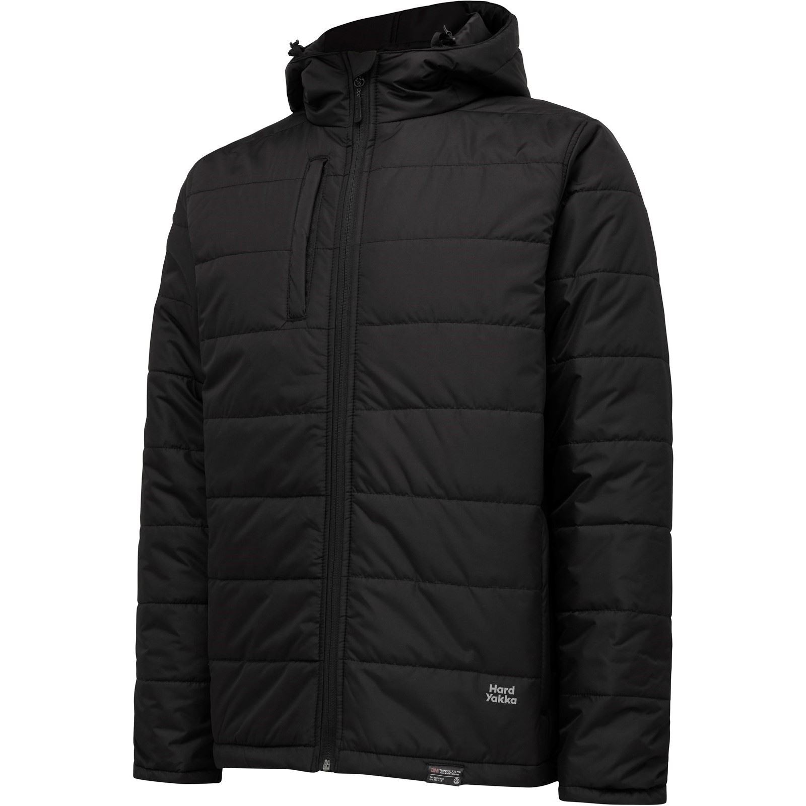 Hard Yakka Puffa 2.0 Herren Schwarze Pufferjacke