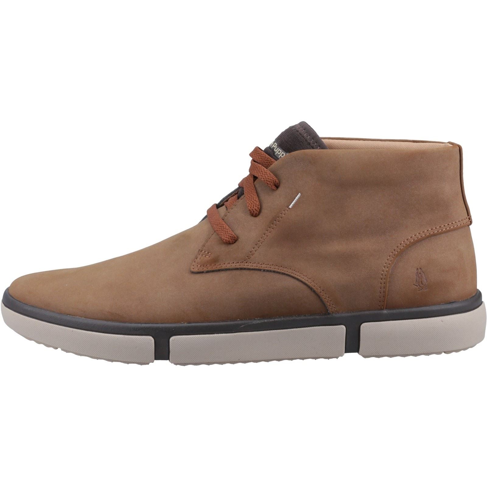 Hush Puppies Briggs Chukka Leder Herren Cognac Stiefel