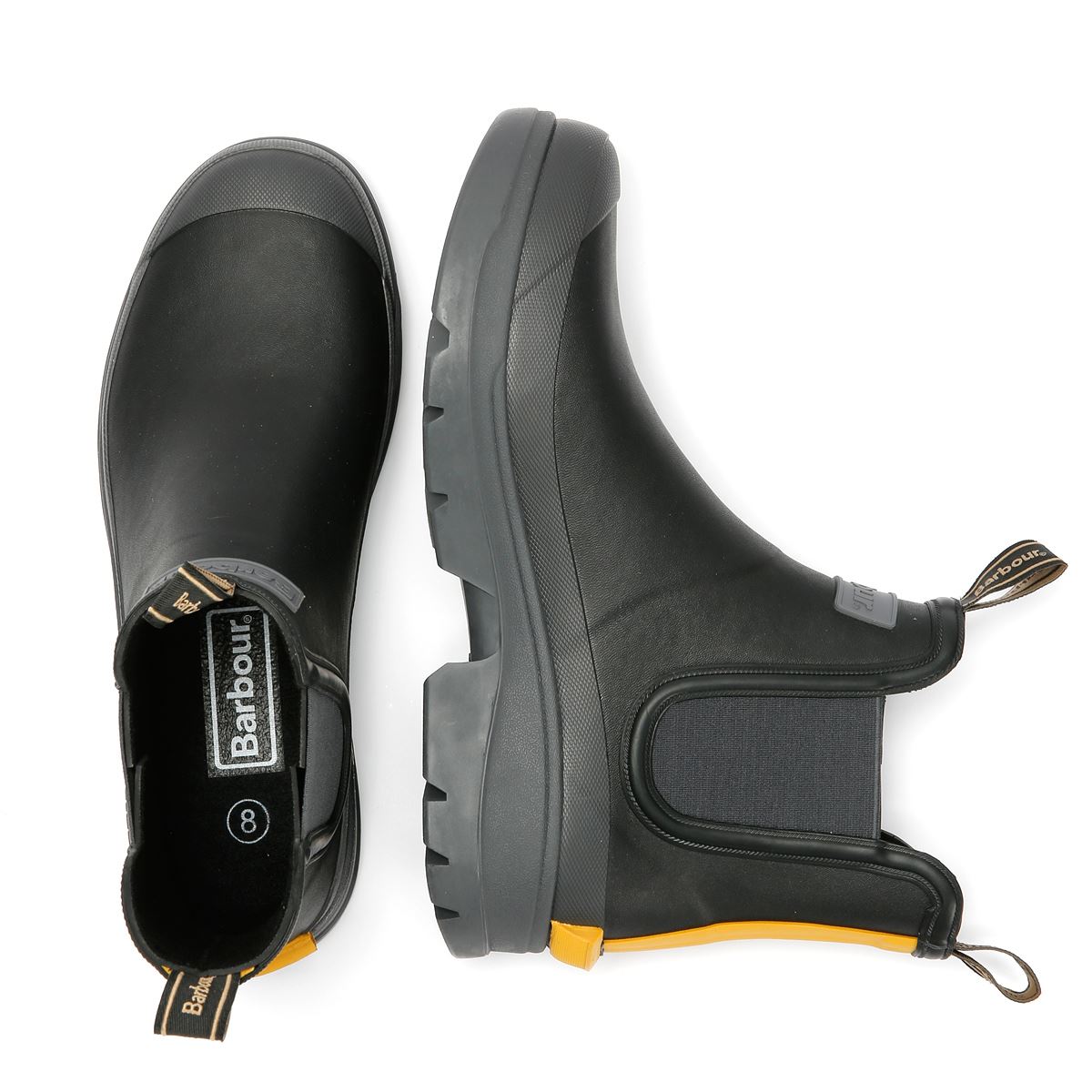 Barbour Nimbus Chelsea Welly Gummiherren Schwarz Gummistiefel
