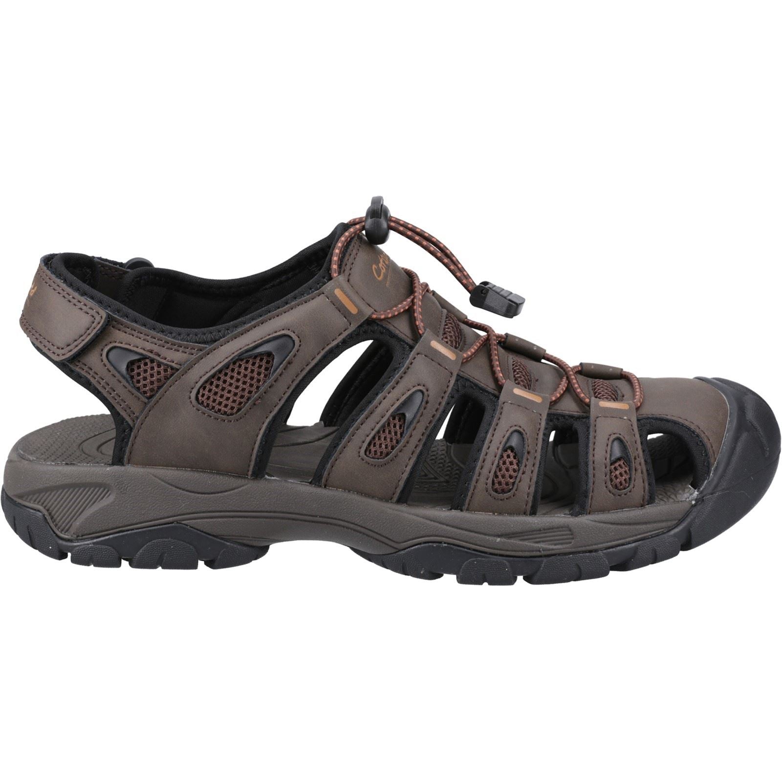 Cotswold Ampney Herren Sandalen Aus Braunem Polyurethan