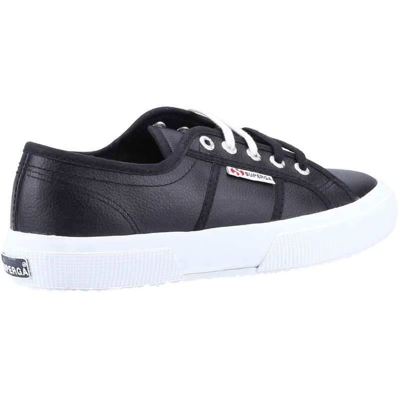 Superga 2750 Leder Herren Schwarz/Weiß Sneaker