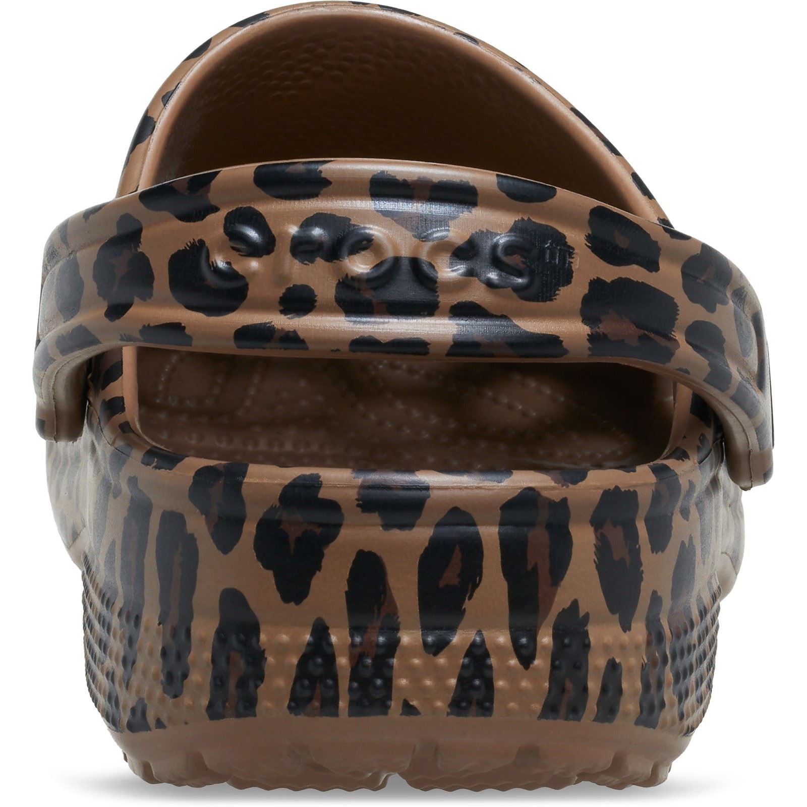 Crocs Classic Animal Eva Damen Sepia/Leopard Clogs