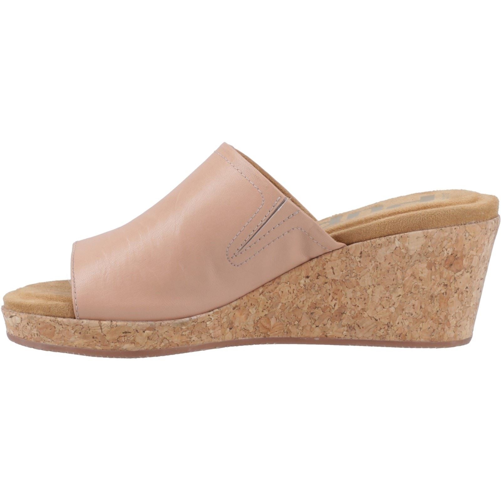 Hush Puppies Willow Leder Damen Cafe Creme Keilabsätze