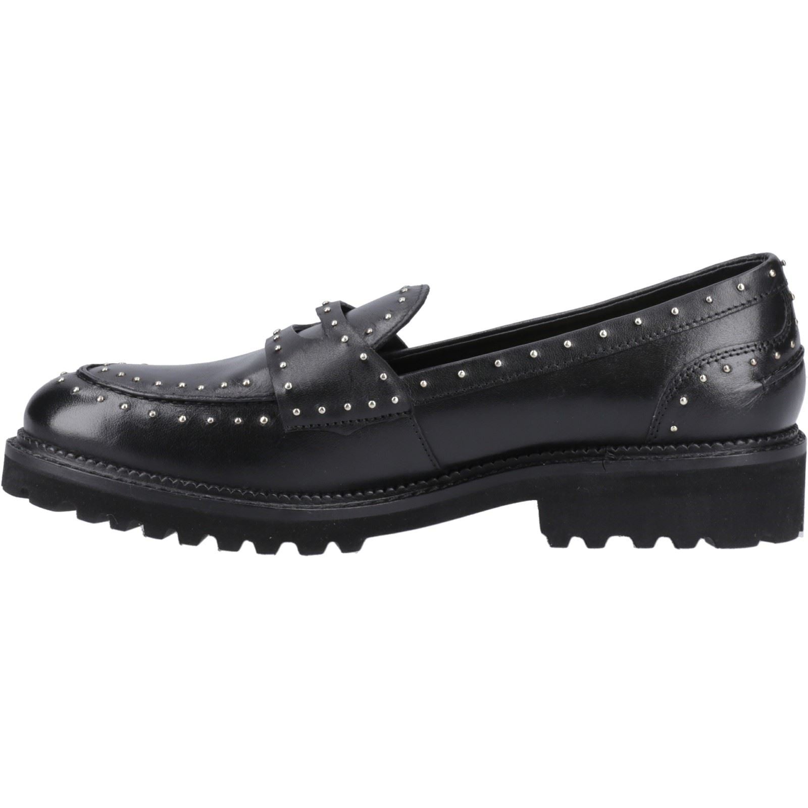 Hush Puppies Genie Leder Frauen Schwarze Farbe schuhe