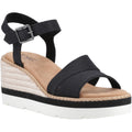 TOMS Darya Synthetik Damen Schwarz Sandalen