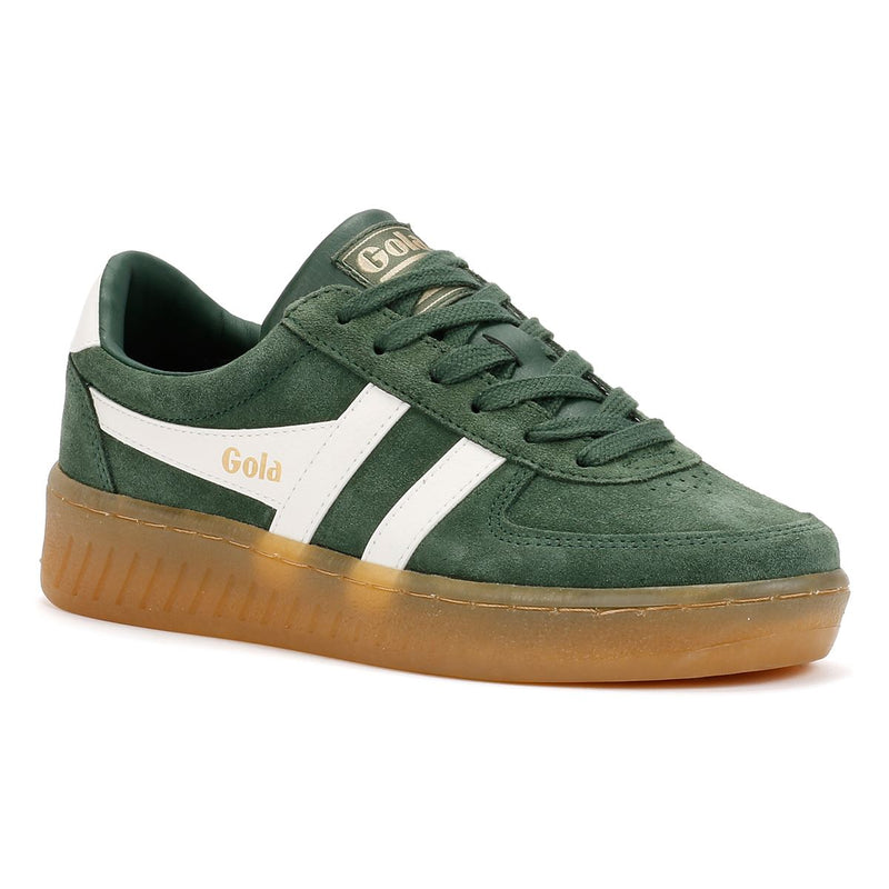 Gola Grandslam Damen Sneakers Aus Wildleder In Grün