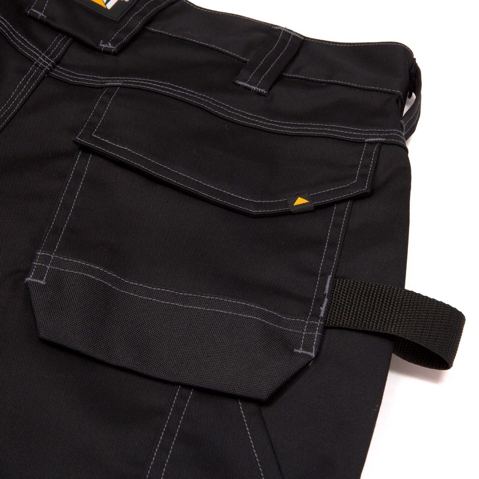 Caterpillar Essential Knee Pocket Stretch Holster Polyester Herren Schwarze Outdoor Hosen
