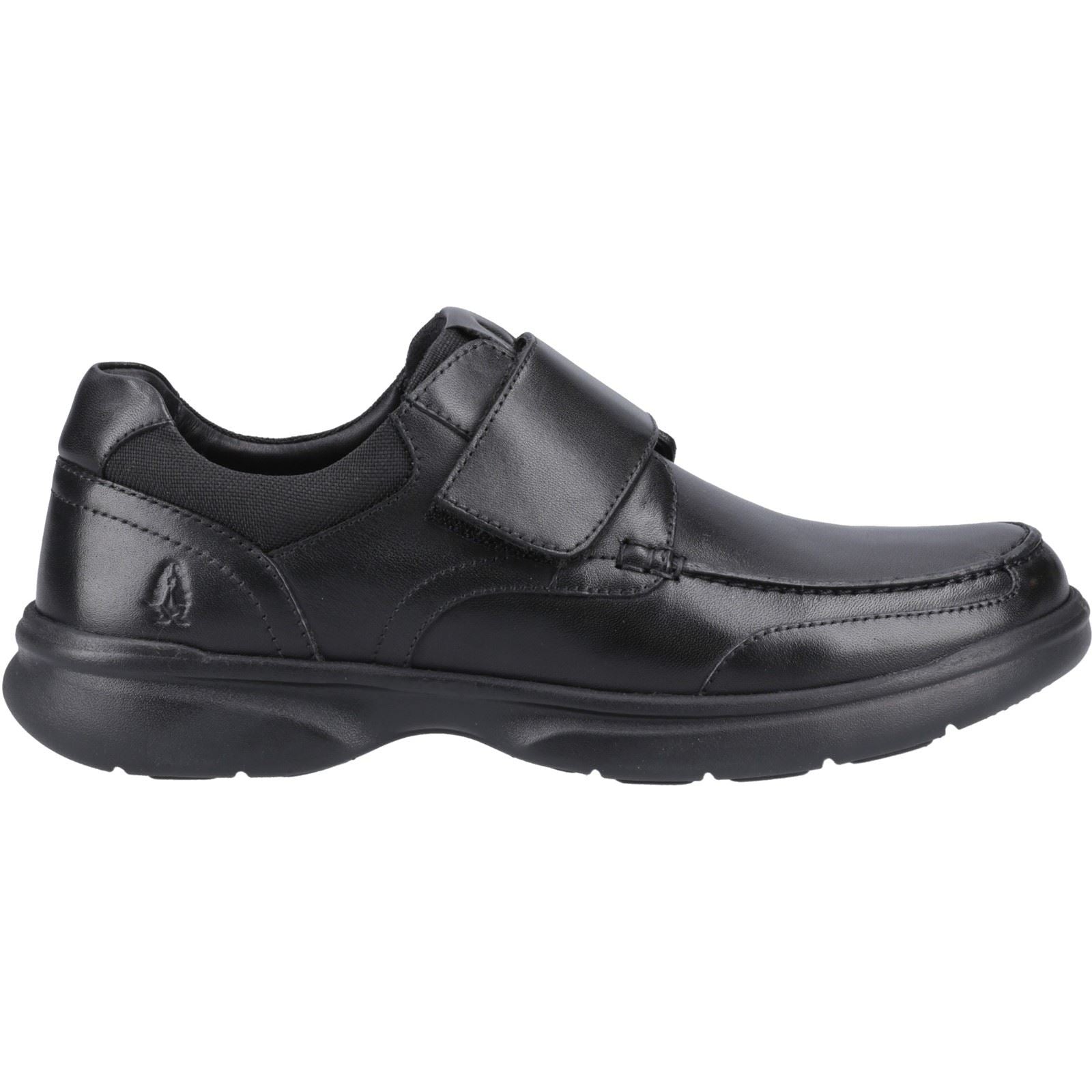 Hush Puppies Hector Leder Herren Schwarz Mokassin Schuhe