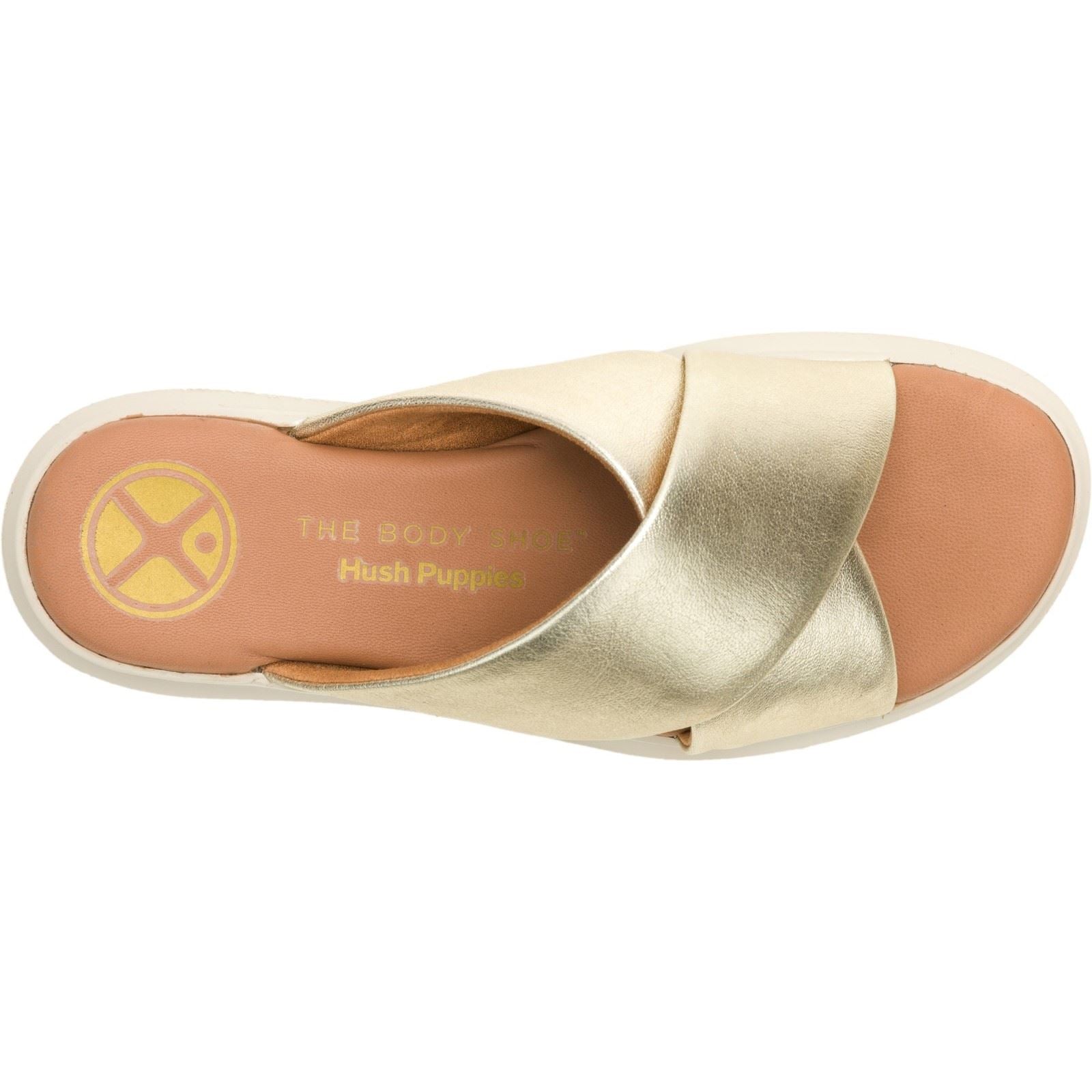 Hush Puppies Uplift Damen Sandalen Aus Champagner-Leder