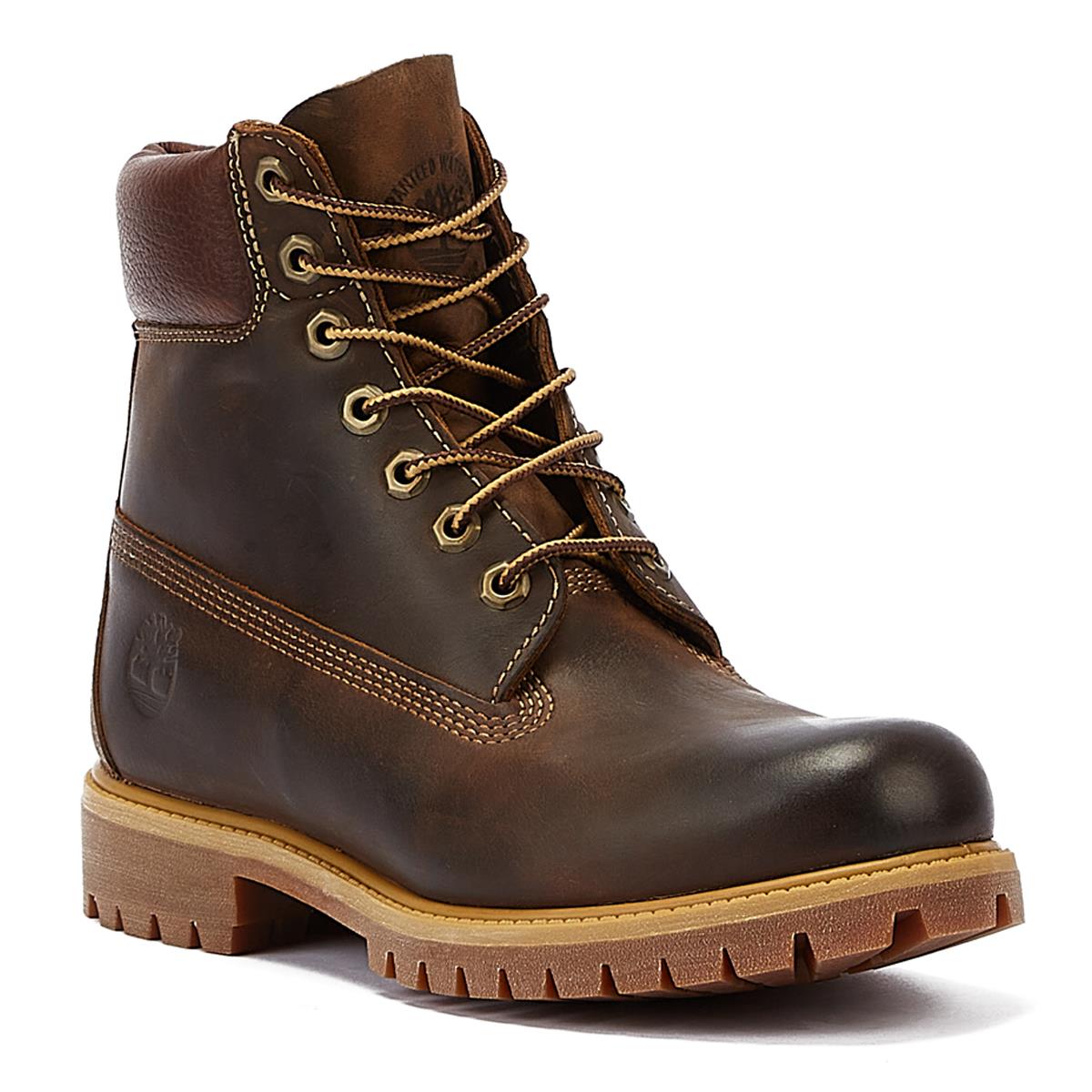 Timberland 6-Zoll-Premium-Vintage-Leder Herren-Stiefel, Braun