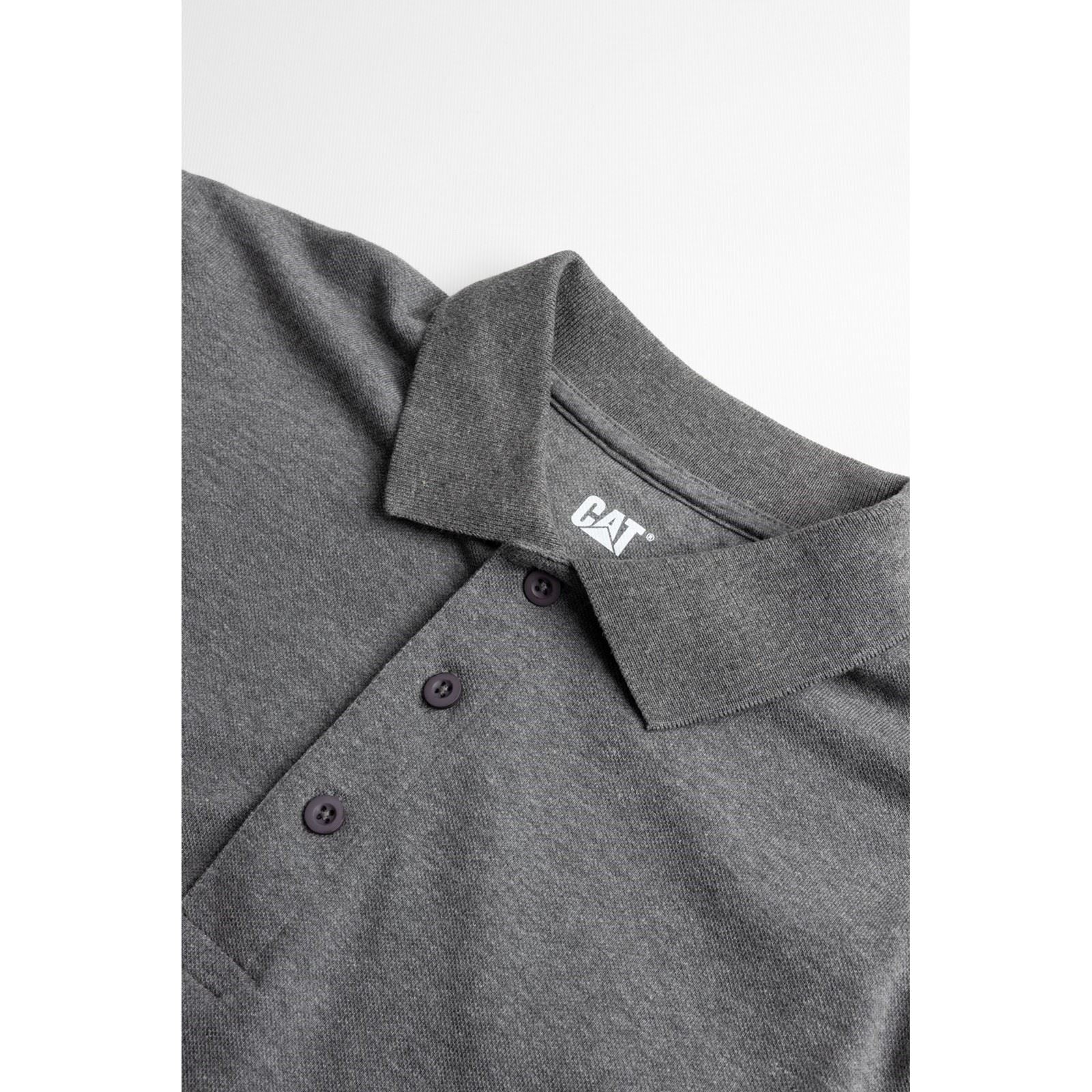 Caterpillar Essentials Baumwoll Herren Poloshirt In Grau