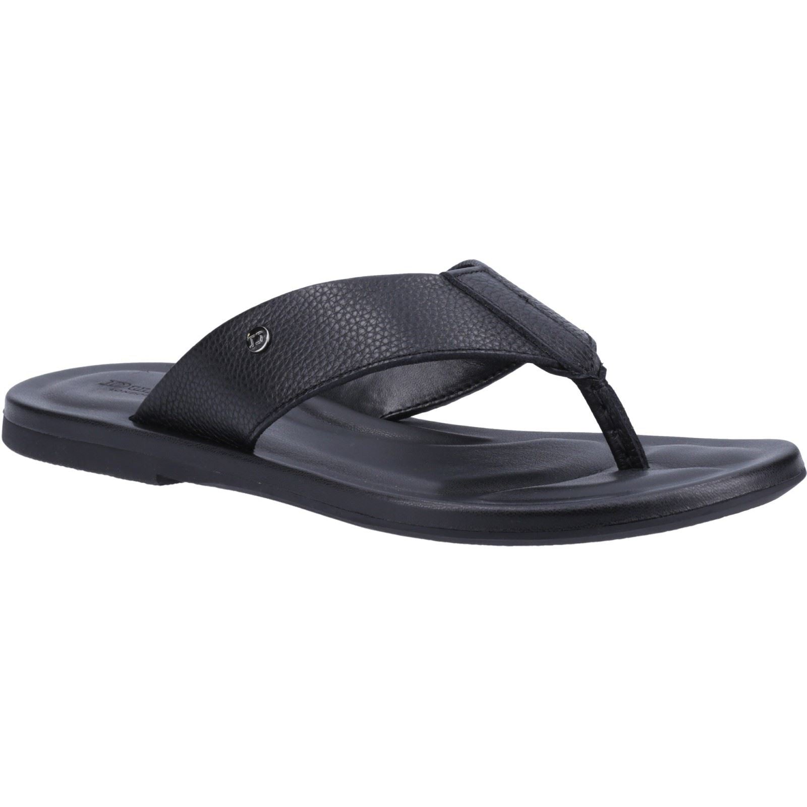 Dune Freds Leder Damen-Schwarz Flip-Flops