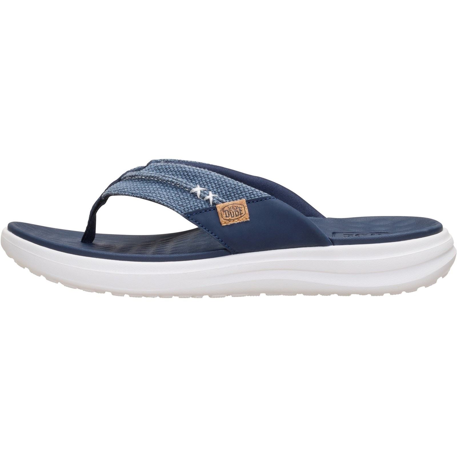 HEYDUDE Finn Flip Polyester Herren Marineblau Sandalen
