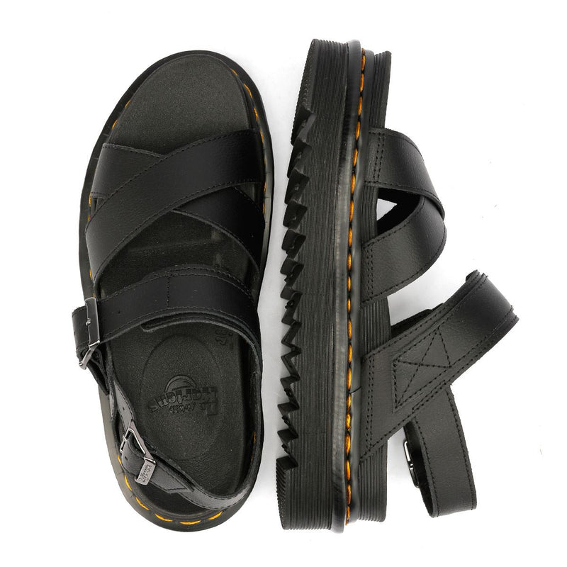 Dr. Martens Voss II Athena Damen Sandalen Aus Schwarzem Leder