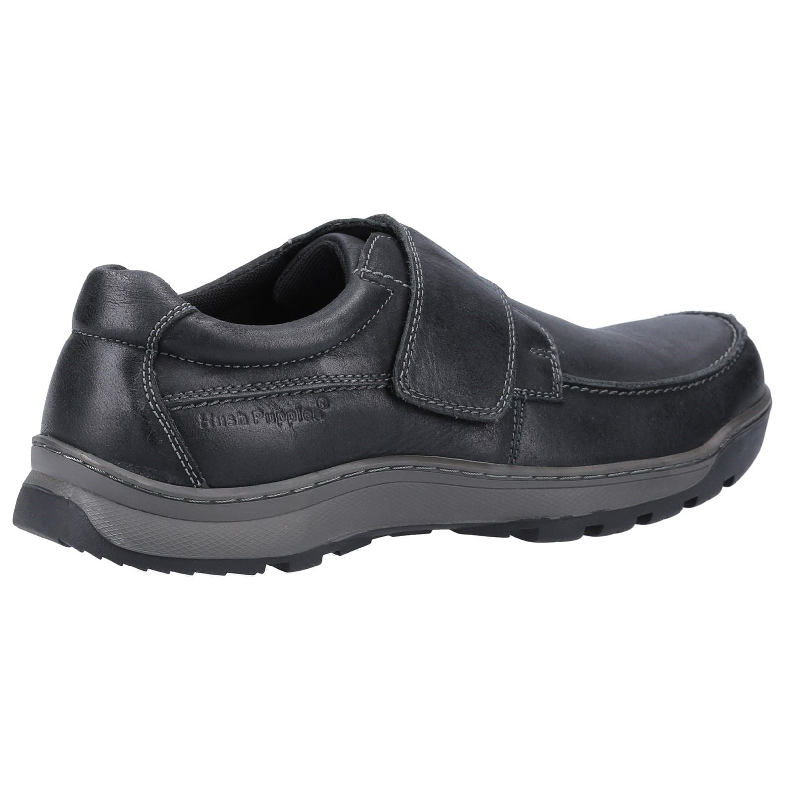 Hush Puppies Casper Leder Herren Schwarze Mokassins
