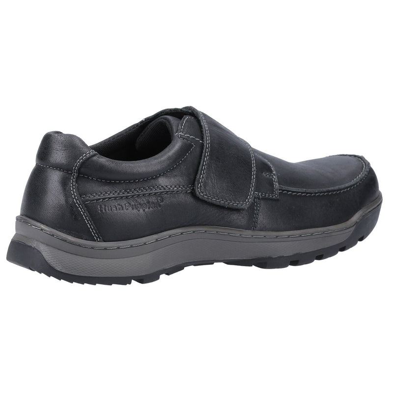 Hush Puppies Casper Leder Herren Schwarze Mokassins