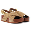 Desert Fleur Sparks Damen Sandalen Aus Veloursleder In Beige