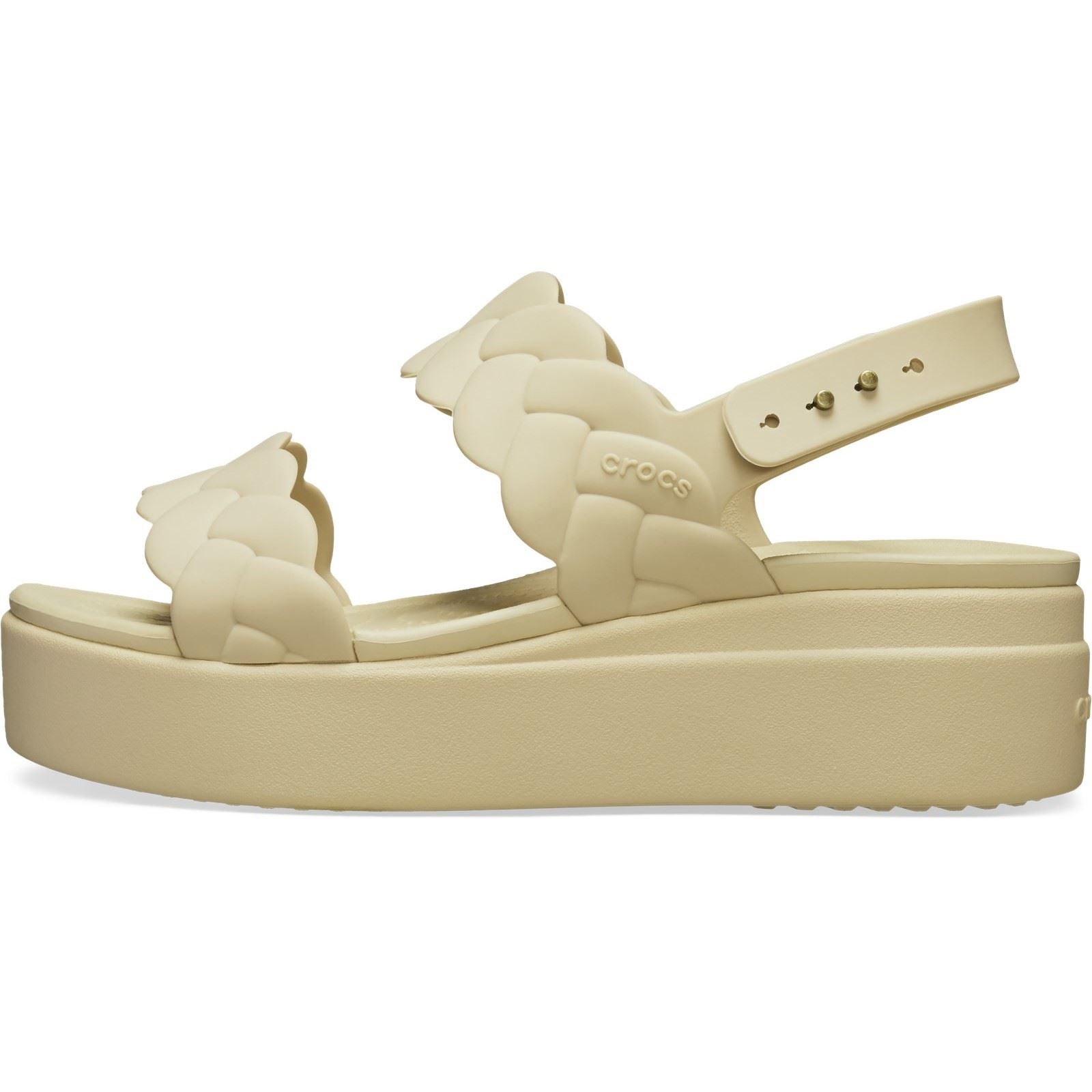 Crocs Brooklyn Woven Thermoplastische Damen Chai Sandalen