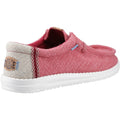 HEYDUDE Wally Jute Herren Mokassin Schuhe Aus Jute In Rot Bordeaux/Silberbirke