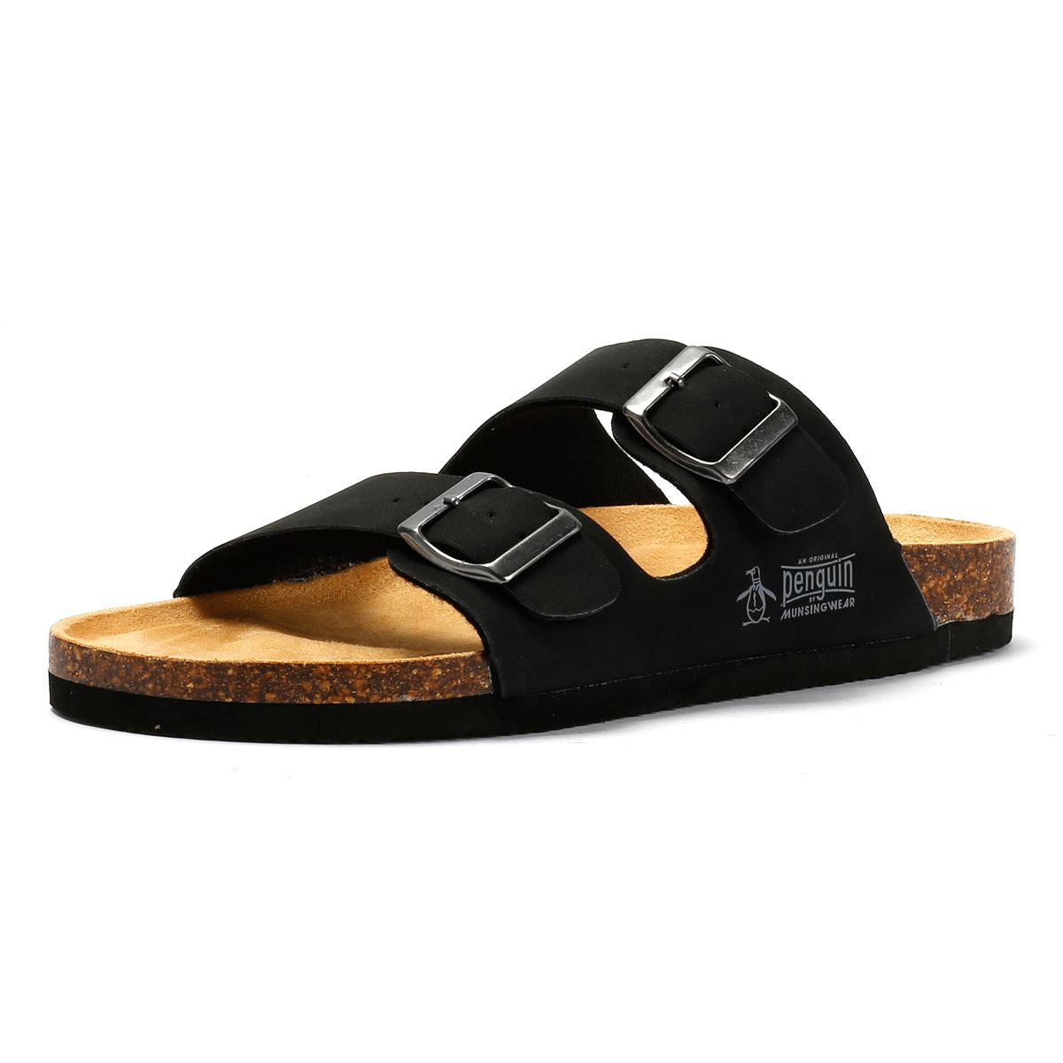 Penguin Port 2 Damen Schwarze Sandalen